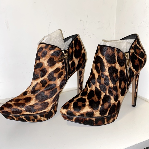 jessica simpson leopard ankle boots
